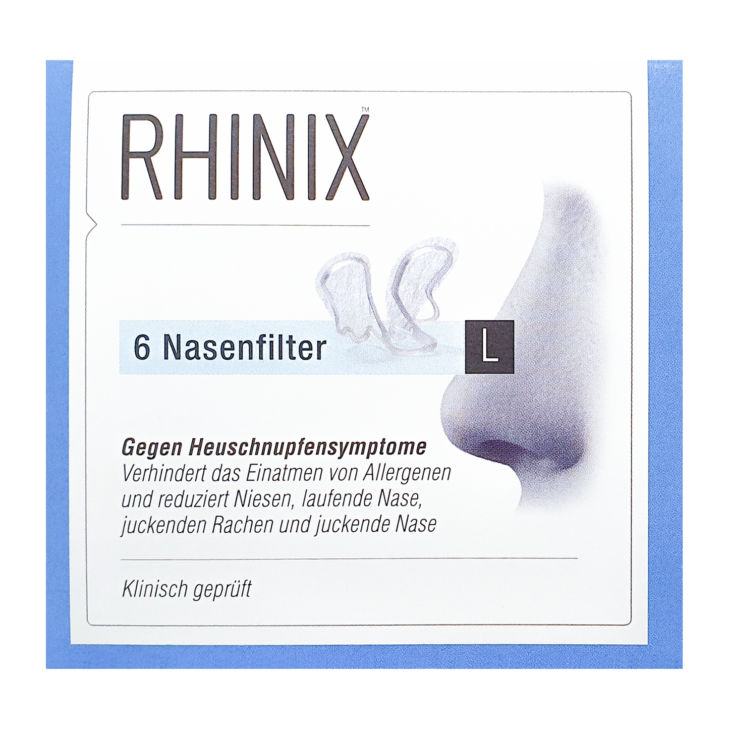 RHINIX Nasenfilter gegen Heuschnupfensymptome 6 Stück